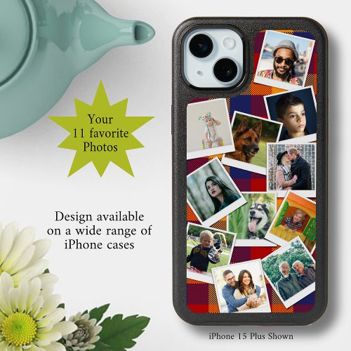 Personalized 11 Photo Collage iPhone 15 Plus Case