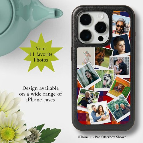 Personalized 11 Photo Collage iPhone 15 Pro Case