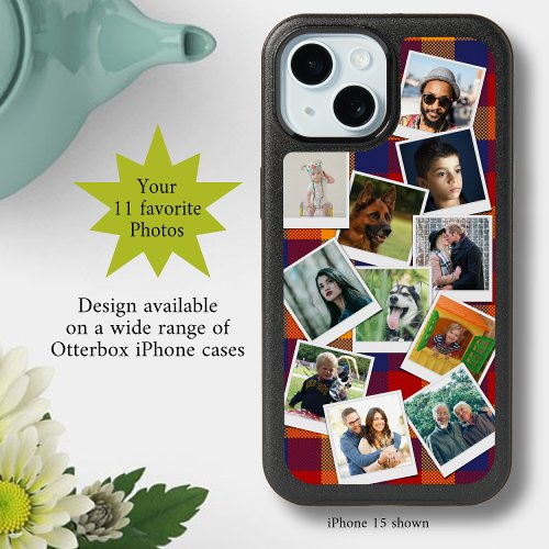 Personalized 11 Photo Collage iPhone 15 Case
