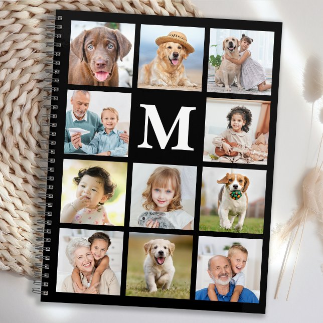 Personalized 11 Photo Collage Trendy Emerald Green Planner (Creator Uploaded)