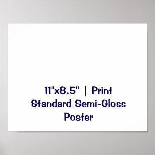 Personalized 11"x8.5" Standard Semi-Gloss Poster