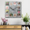 Personalized 12 Photo Collage Rustic Gray Wood
