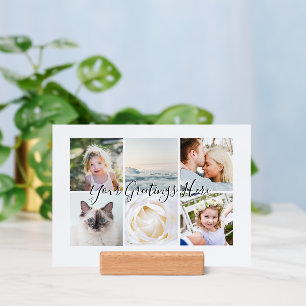 Personalized 12 photos Collage Vintage Picture Holder