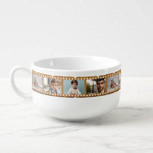 Personalized 12 Photos Film Negative, All-Occasion Soup Mug