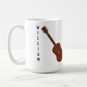 Personalized 12-String Acoustic Guitar Mug