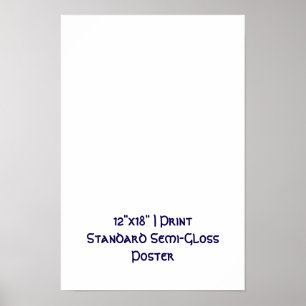 Personalized 12"x18" Standard Semi-Gloss Poster