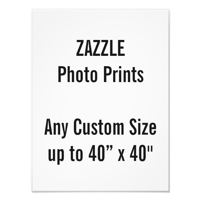 Personalized 12” x 16" Photo Print, or custom size (Front)