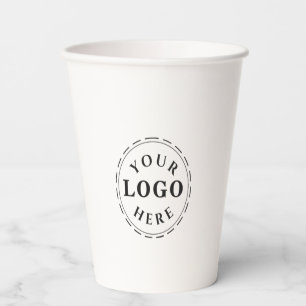 Personalized 12oz Paper Cup without Lid for Events