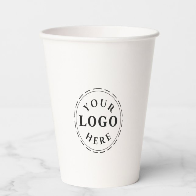 Personalized 12oz Paper Cup without Lid for Events (Front)