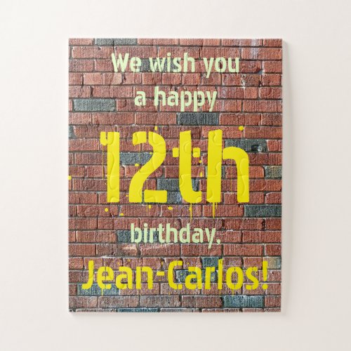 Personalized 12th Birthday Puzzle