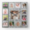 Personalized 13 Photo Collage Rustic Gray Wood  
