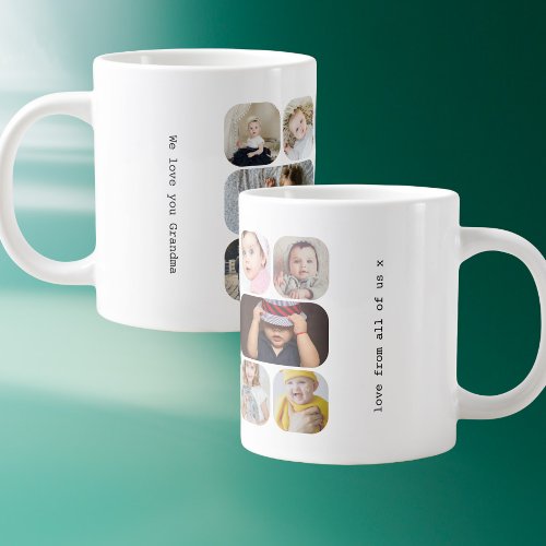 Personalized 13 Photos and Text Giant Coffee Mug