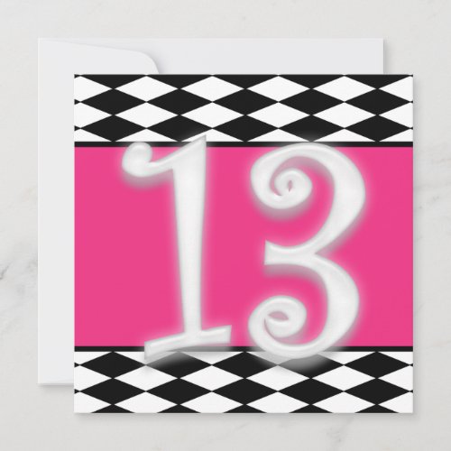 Personalized 13th Birthday Invitation