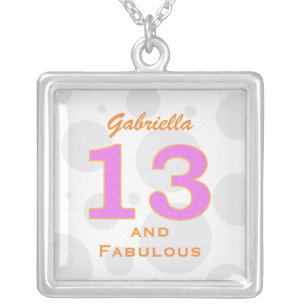 Personalized 13th Birthday Necklace