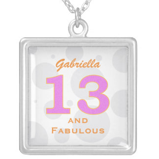 Personalized 13th Birthday Necklace