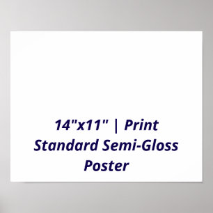 Personalized 14"x11" Standard Semi-Gloss Poster