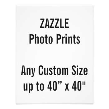 Personalized 14” X 18" Photo Print  Or Custom Size by ZazzleDesignBlanks at Zazzle