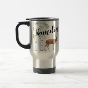 Personalized 15 ounce coffee mug Deer Doe Buck For