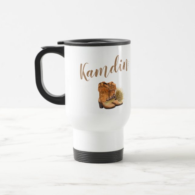 Personalized 15 ounce coffee mug Summer Country We (Left)