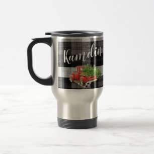 Personalized 15 ounce coffee mug XMAS Truck Buffal