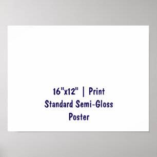 Personalized 16"x12" Standard Semi-Gloss Poster