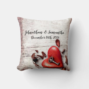 Personalized 16"x16" Throw Pillow Country Wood Key