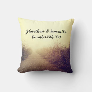 Personalized 16"x16" Throw Pillow Sunrise Pathway