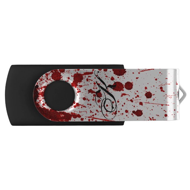 Personalized 16Gig Thumb Drive Blood Splatter Vamp (Front)
