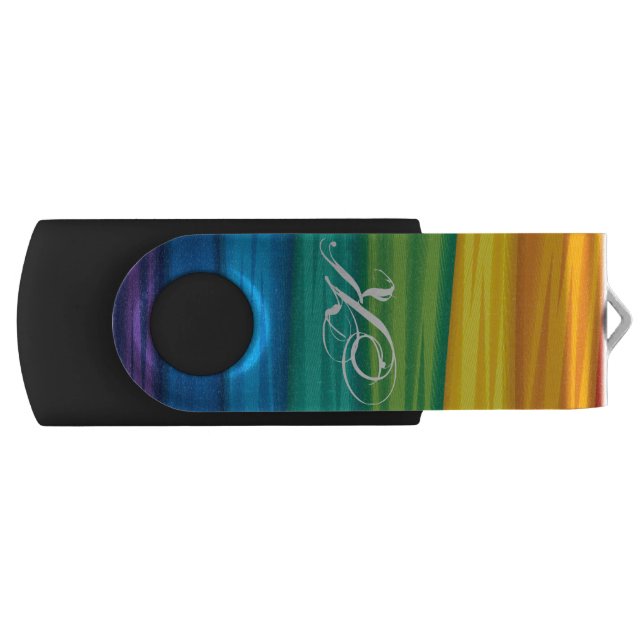 Personalized 16Gig Thumb Drive lgbtq rainbow flag (Front)