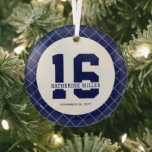 Personalized 16th Birthday Modern and Elegant   Glass Ornament<br><div class="desc">Personalized 16th Birthday Modern and Elegant  Gifts</div>