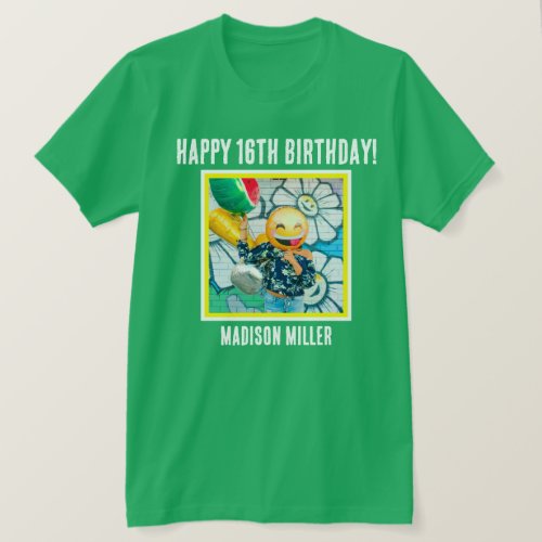 Personalized 16th Milestone Birthday T_Shirt