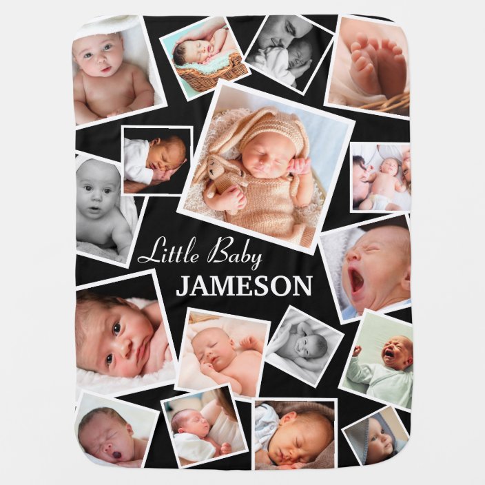 collage baby blanket
