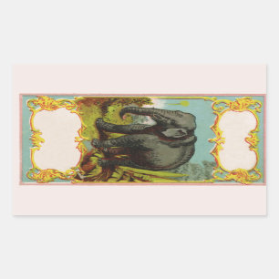 Personalized 1880s Blank Elephant Sticker