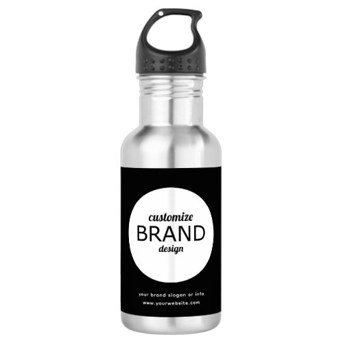 Personalized 18 oz Business Logo Water Bottle