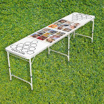 Personalized 18 Photo Collage Family Beer Pong Table<br><div class="desc">This isn't just a beer pong table,  it's a canvas for your memories. Personalize with team names,  18 photos,  and custom colors and font styles. Perfect for any celebration—from Christmas and birthdays to engagements and weddings—our table can be uniquely yours. Click 'customize further' to let your creativity shine.</div>