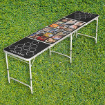 Personalized 18 Photo Collage Family Beer Pong Table<br><div class="desc">This isn't just a beer pong table,  it's a canvas for your memories. Personalize with team names,  18 photos,  and custom colors and font styles. Perfect for any celebration—from Christmas and birthdays to engagements and weddings—our table can be uniquely yours. Click 'customize further' to let your creativity shine.</div>