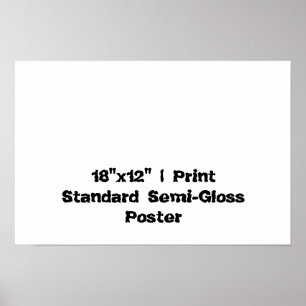 Personalized 18"x12" Standard Semi-Gloss Poster