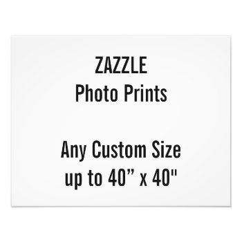 Personalized 18” X 14" Photo Print  Or Custom Size by ZazzleDesignBlanks at Zazzle