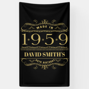 Personalized 1959 60th Birthday Banner