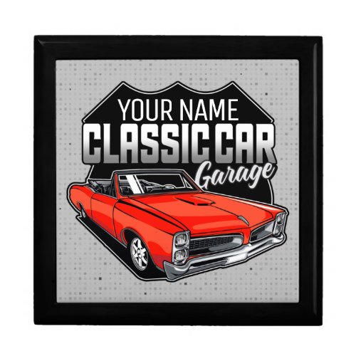 Personalized 1966 Convertible Classic Car Garage Gift Box