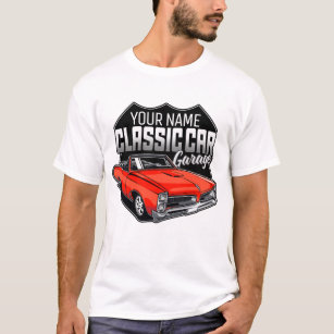 Personalized 1966 Convertible Classic Car Garage T-Shirt