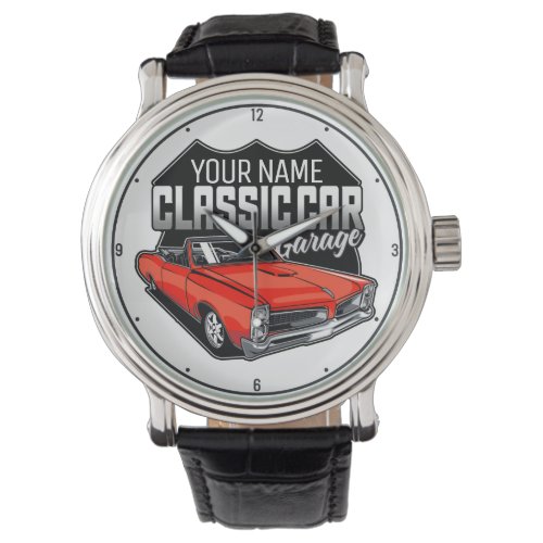 Personalized 1966 Convertible Classic Car Garage Watch