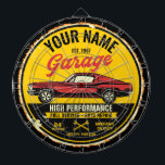 Personalized 1967 Fastback Red Classic Car Garage Dart Board<br><div class="desc">Personalized 1967 Fastback Red Classic Muscle Car Garage Design - Featuring a Fast Classy Red Musclecar Automobile - Customize with your Name and Custom Text!</div>