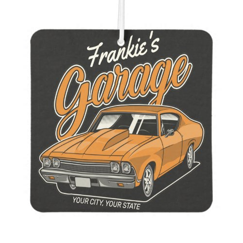 Personalized 1968 396 Classic Muscle Car Garage  Air Freshener
