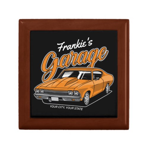 Personalized 1968 396 Classic Muscle Car Garage  Gift Box