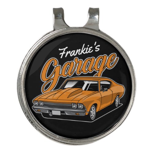 Personalized 1968 396 Classic Muscle Car Garage  Golf Hat Clip
