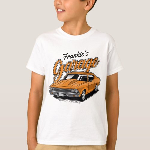 Personalized 1968 396 Classic Muscle Car Garage T_Shirt
