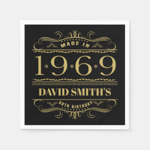 Personalized 1969 50th Birthday Napkins