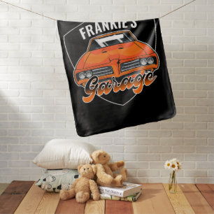 Personalized 1969 Ram Air 400 Muscle Car Garage Baby Blanket