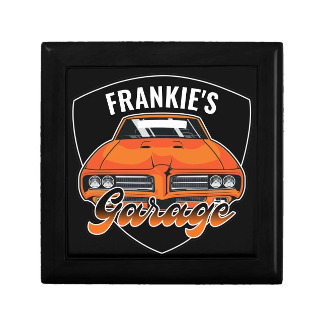 Personalized 1969 Ram Air 400 Muscle Car Garage  Gift Box (Front)